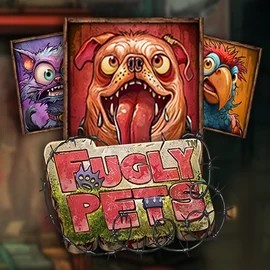 Fugly Pets slot logo by Stakelogic at Level up Casino